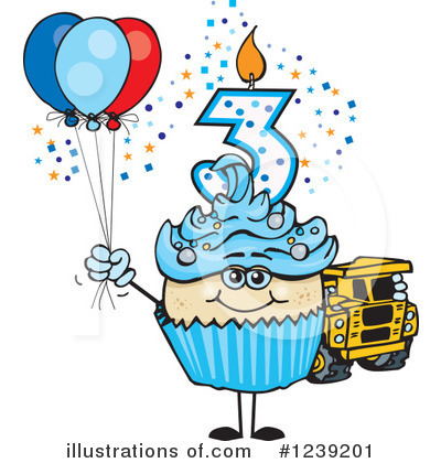 Royalty-Free (RF) Cupcake Clipart Illustration by Dennis Holmes Designs - Stock Sample #1239201