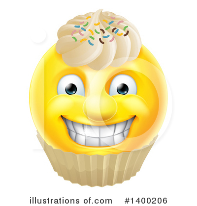 Royalty-Free (RF) Cupcake Clipart Illustration by AtStockIllustration - Stock Sample #1400206