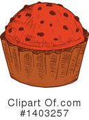 Cupcake Clipart #1403257 by Vector Tradition SM