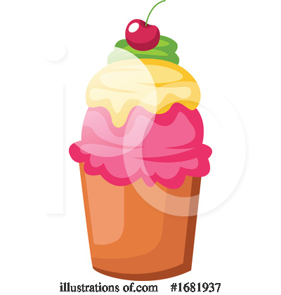 Royalty-Free (RF) Cupcake Clipart Illustration by Morphart Creations - Stock Sample #1681937
