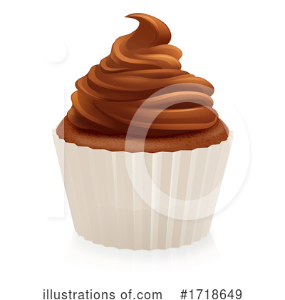 Royalty-Free (RF) Cupcake Clipart Illustration by AtStockIllustration - Stock Sample #1718649