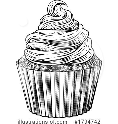 Royalty-Free (RF) Cupcake Clipart Illustration by AtStockIllustration - Stock Sample #1794742