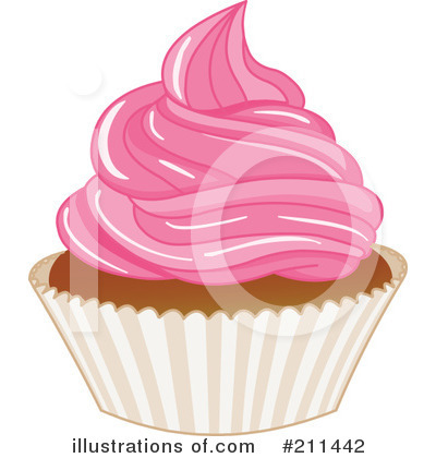 Royalty-Free (RF) Cupcake Clipart Illustration by yayayoyo - Stock Sample #211442