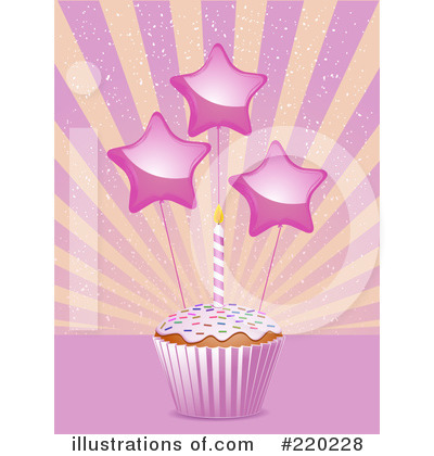 Royalty-Free (RF) Cupcake Clipart Illustration by elaineitalia - Stock Sample #220228