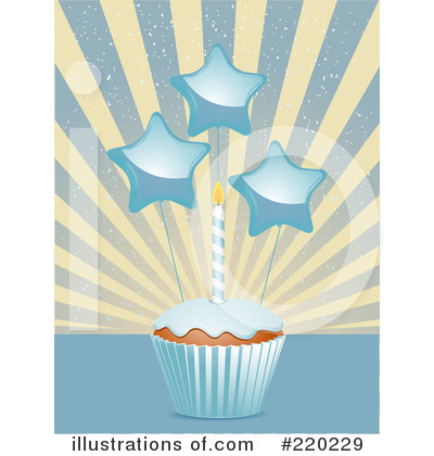 Royalty-Free (RF) Cupcake Clipart Illustration by elaineitalia - Stock Sample #220229
