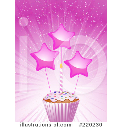 Royalty-Free (RF) Cupcake Clipart Illustration by elaineitalia - Stock Sample #220230