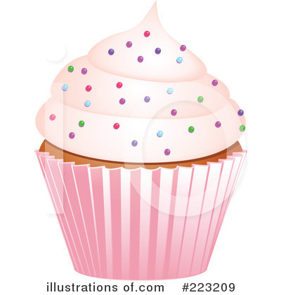 Royalty-Free (RF) Cupcake Clipart Illustration by elaineitalia - Stock Sample #223209
