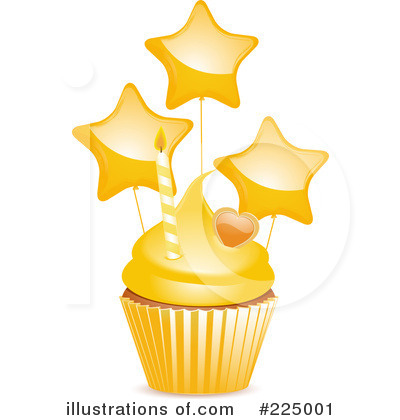 Royalty-Free (RF) Cupcake Clipart Illustration by elaineitalia - Stock Sample #225001