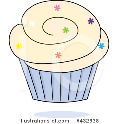 Royalty-Free (RF) Cupcake Clipart Illustration by Pams Clipart - Stock Sample #432638