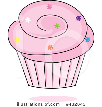Royalty-Free (RF) Cupcake Clipart Illustration by Pams Clipart - Stock Sample #432643