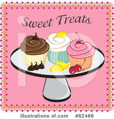 Royalty-Free (RF) Cupcake Clipart Illustration by Pams Clipart - Stock Sample #62486