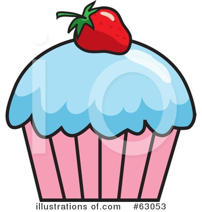 Royalty-Free (RF) Cupcake Clipart Illustration by Rosie Piter - Stock Sample #63053