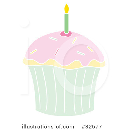 Royalty-Free (RF) Cupcake Clipart Illustration by Pams Clipart - Stock Sample #82577