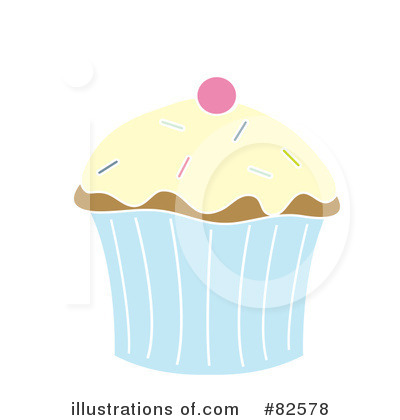 Royalty-Free (RF) Cupcake Clipart Illustration by Pams Clipart - Stock Sample #82578