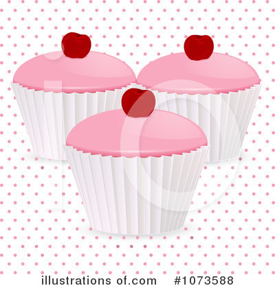 Royalty-Free (RF) Cupcakes Clipart Illustration by elaineitalia - Stock Sample #1073588
