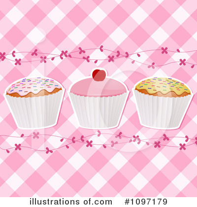 Royalty-Free (RF) Cupcakes Clipart Illustration by elaineitalia - Stock Sample #1097179