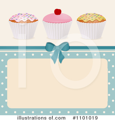 Royalty-Free (RF) Cupcakes Clipart Illustration by elaineitalia - Stock Sample #1101019