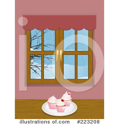 Royalty-Free (RF) Cupcakes Clipart Illustration by elaineitalia - Stock Sample #223208