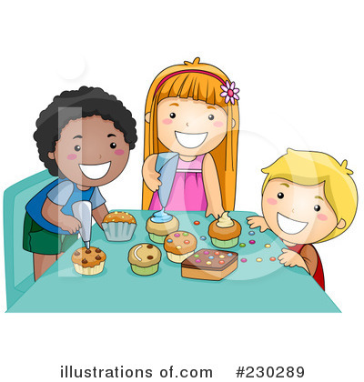 Royalty-Free (RF) Cupcakes Clipart Illustration by BNP Design Studio - Stock Sample #230289