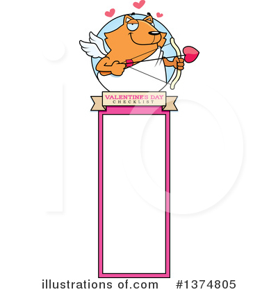 Royalty-Free (RF) Cupid Cat Clipart Illustration by Cory Thoman - Stock Sample #1374805