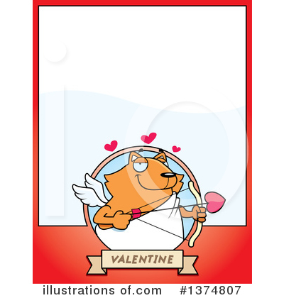 Royalty-Free (RF) Cupid Cat Clipart Illustration by Cory Thoman - Stock Sample #1374807