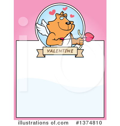 Royalty-Free (RF) Cupid Cat Clipart Illustration by Cory Thoman - Stock Sample #1374810