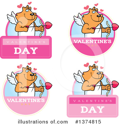 Royalty-Free (RF) Cupid Cat Clipart Illustration by Cory Thoman - Stock Sample #1374815