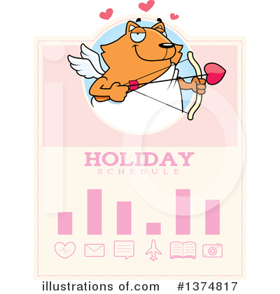 Royalty-Free (RF) Cupid Cat Clipart Illustration by Cory Thoman - Stock Sample #1374817