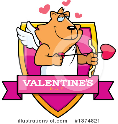 Royalty-Free (RF) Cupid Cat Clipart Illustration by Cory Thoman - Stock Sample #1374821