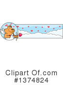 Cupid Cat Clipart #1374824 by Cory Thoman