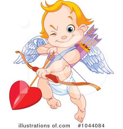 Royalty-Free (RF) Cupid Clipart Illustration by Pushkin - Stock Sample #1044084