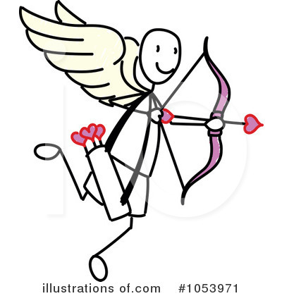Royalty-Free (RF) Cupid Clipart Illustration by Frog974 - Stock Sample #1053971