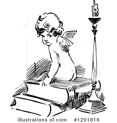 Royalty-Free (RF) Cupid Clipart Illustration by Prawny Vintage - Stock Sample #1201816
