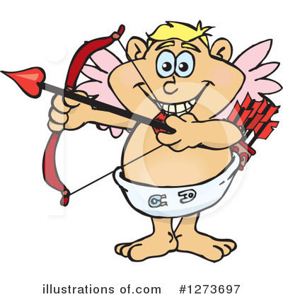 Royalty-Free (RF) Cupid Clipart Illustration by Dennis Holmes Designs - Stock Sample #1273697