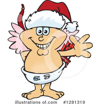 Royalty-Free (RF) Cupid Clipart Illustration by Dennis Holmes Designs - Stock Sample #1281319