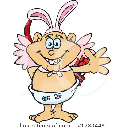 Royalty-Free (RF) Cupid Clipart Illustration by Dennis Holmes Designs - Stock Sample #1283446