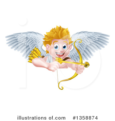 Royalty-Free (RF) Cupid Clipart Illustration by AtStockIllustration - Stock Sample #1358874