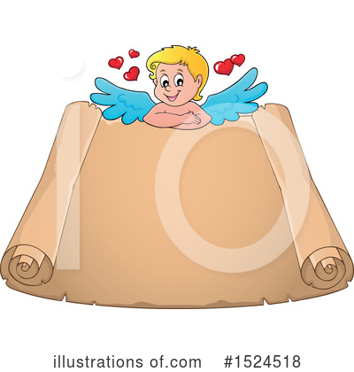 Royalty-Free (RF) Cupid Clipart Illustration by visekart - Stock Sample #1524518