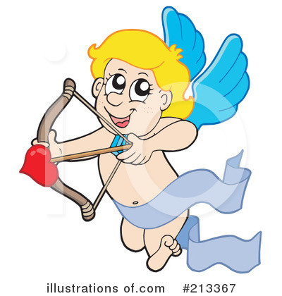 Royalty-Free (RF) Cupid Clipart Illustration by visekart - Stock Sample #213367