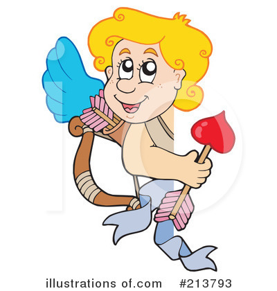 Royalty-Free (RF) Cupid Clipart Illustration by visekart - Stock Sample #213793
