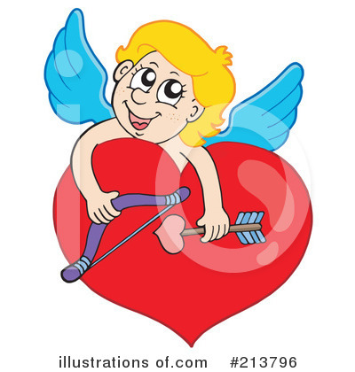 Royalty-Free (RF) Cupid Clipart Illustration by visekart - Stock Sample #213796