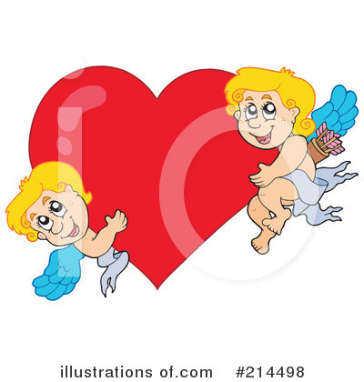 Royalty-Free (RF) Cupid Clipart Illustration by visekart - Stock Sample #214498