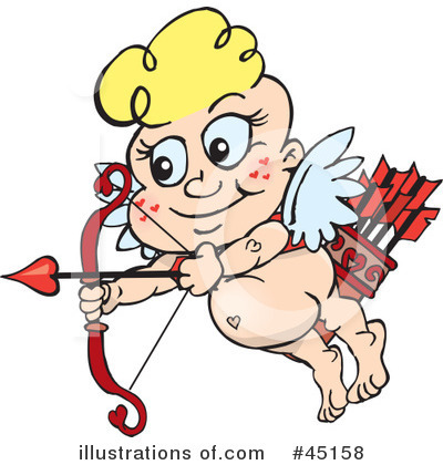 Royalty-Free (RF) Cupid Clipart Illustration by Dennis Holmes Designs - Stock Sample #45158