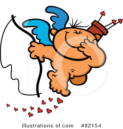 Royalty-Free (RF) Cupid Clipart Illustration by Zooco - Stock Sample #82154