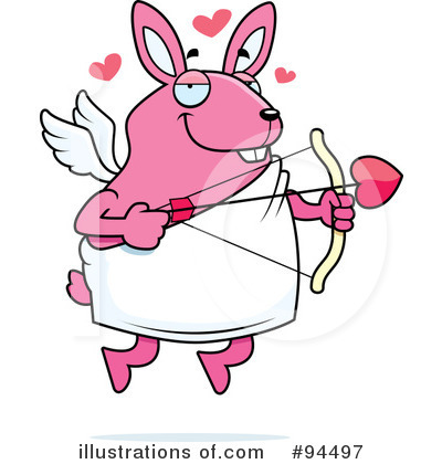 Rabbit Cupid Clipart #94497 by Cory Thoman