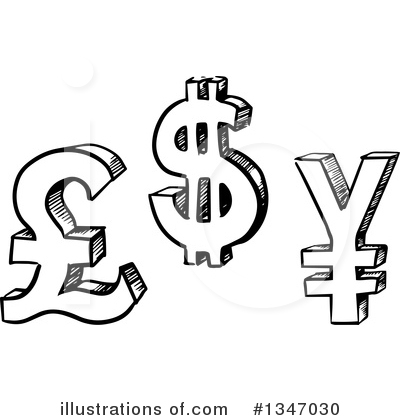 Dollar Symbol Clipart #1347030 by Vector Tradition SM