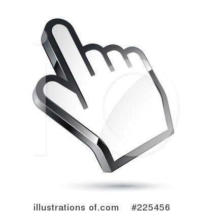 Hand Cursor Clipart #225456 by beboy