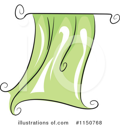 Curtains Clipart #20339 - Illustration by Tonis Pan