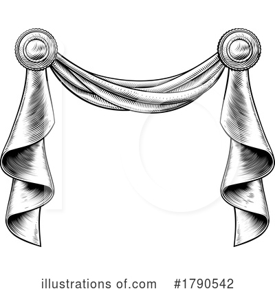 Royalty-Free (RF) Curtains Clipart Illustration by AtStockIllustration - Stock Sample #1790542