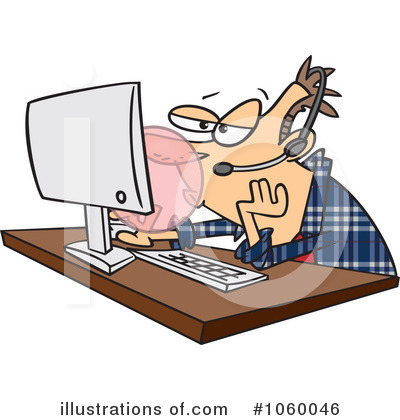 Royalty-Free (RF) Customer Service Clipart Illustration by toonaday - Stock Sample #1060046